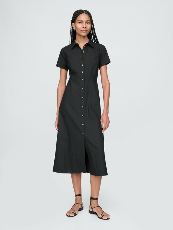 GAP Linen shirt maxi dress GAP