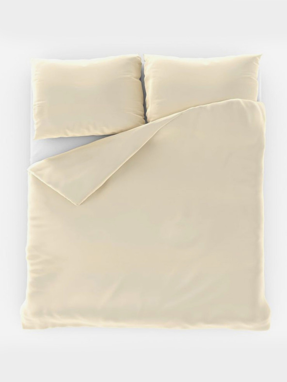 Kvalitex Luxury Collection French Satin Bedding Set 1+2, 200x200, 70x90cm cream
