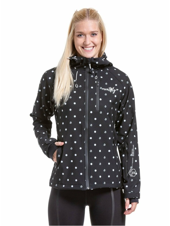 Meatfly Meatfly softshell giacca da donna Zaja Dots Nero | Nero | Taglia