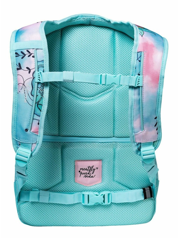 Meatfly Meatfly zaino Exile Menta con Fiori 24 L