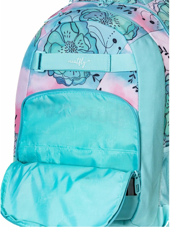 Meatfly Meatfly zaino Exile Menta con Fiori 24 L