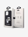 Karl Lagerfeld PU Saffiano Karl and Choupette NFT Cover Posteriore per iPhone 14 Pro Max Nero Karl Lagerfeld