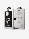 Karl Lagerfeld Karl Lagerfeld 3D Rubber Karl and Choupette Cover Posteriore per iPhone 14 Pro Max Nero