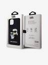 Karl Lagerfeld Karl Lagerfeld 3D Rubber Karl and Choupette Cover Posteriore per iPhone 15 Nero