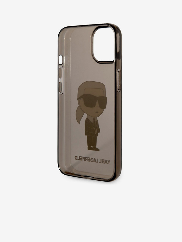 Karl Lagerfeld Karl Lagerfeld IML Ikonik NFT Cover Posteriore per iPhone 14 Plus Nero