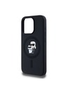 Karl Lagerfeld Karl Lagerfeld Liquid Silicone Karl and Choupette Magsafe Cover Posteriore per iPhone 15 Pro Nero