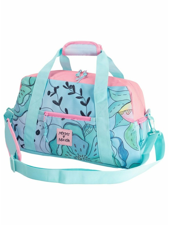 Meatfly Meatfly borsa da viaggio X Pura Vida Mavis Mint Flowers | Blu | Volume 26 L
