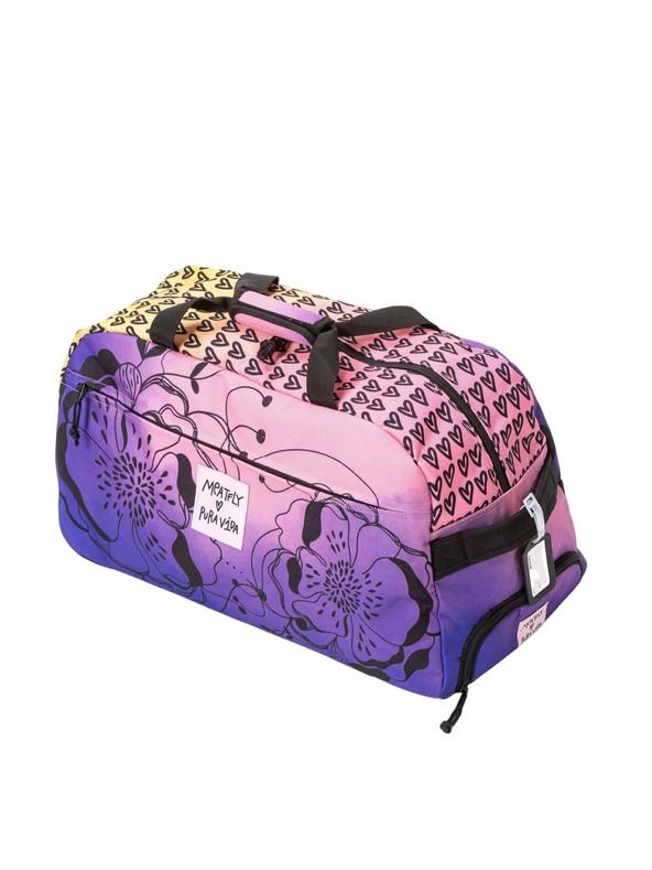 Meatfly Meatfly borsa da viaggio Gail Peach Flowers 42 L | Rosa | Volume 42 L