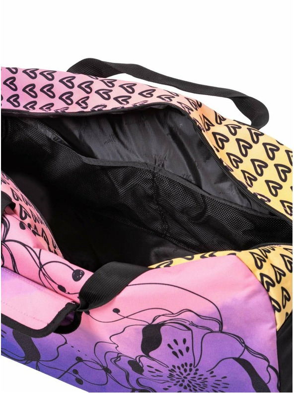 Meatfly Meatfly borsa da viaggio Gail Peach Flowers 42 L | Rosa | Volume 42 L