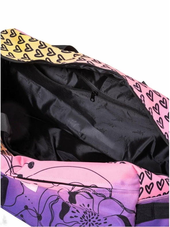 Meatfly Meatfly borsa da viaggio Gail Peach Flowers 42 L | Rosa | Volume 42 L