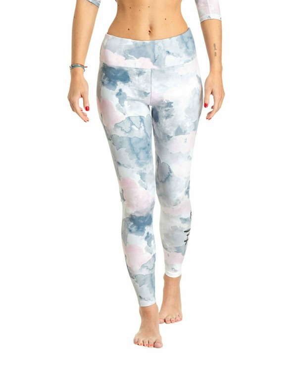 Meatfly Meatfly leggings termici da donna Jenna Clouds Pink