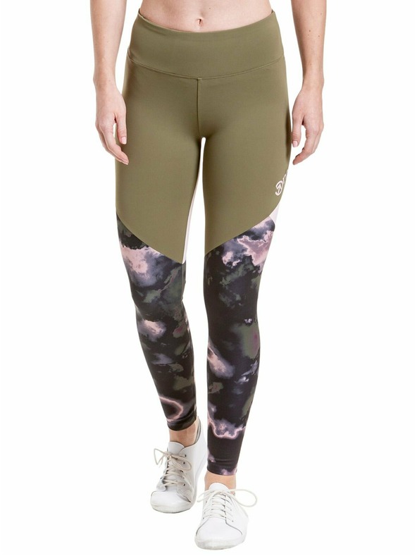 Meatfly Meatfly leggings donna Arabel Olive/Storm Camo Pink | Verde | Taglia