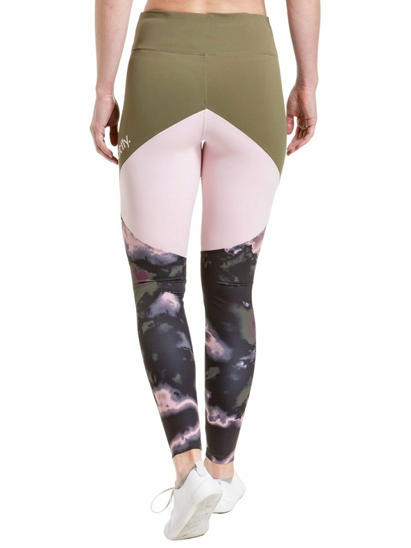 Meatfly Meatfly leggings donna Arabel Olive/Storm Camo Pink | Verde | Taglia