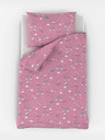 Kvalitex Biancheria da letto per culla in cotone Obláčky rosa