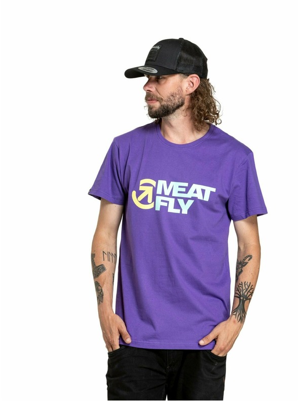 Meatfly Meatfly t-shirt da uomo Revital Violet | Viola | Taglia