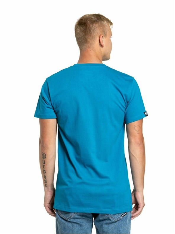 Meatfly Meatfly t-shirt da uomo Sign Funky Blue | Blu | Taglia