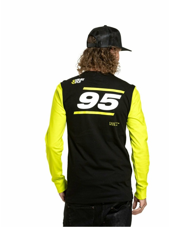 Meatfly Meatfly t-shirt da uomo a manica lunga Appex Safety Yellow/Black | Giallo | Taglia