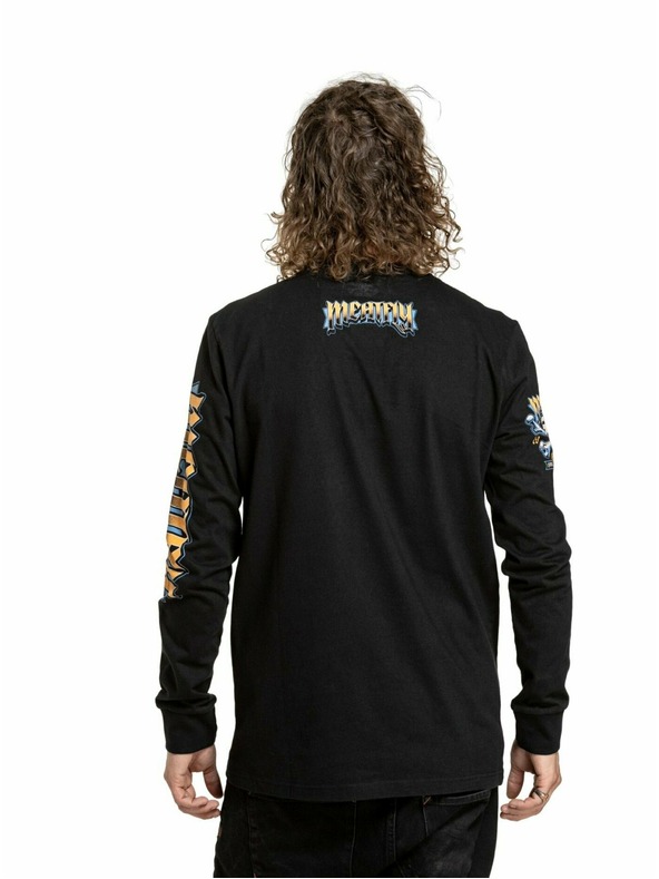 Meatfly Meatfly Maglietta a Maniche Lunghe da Uomo Crossbones Nero | Nero | Taglia