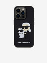 Karl Lagerfeld Karl Lagerfeld 3D Rubber Karl and Choupette Cover Posteriore per iPhone 13 Pro Nero