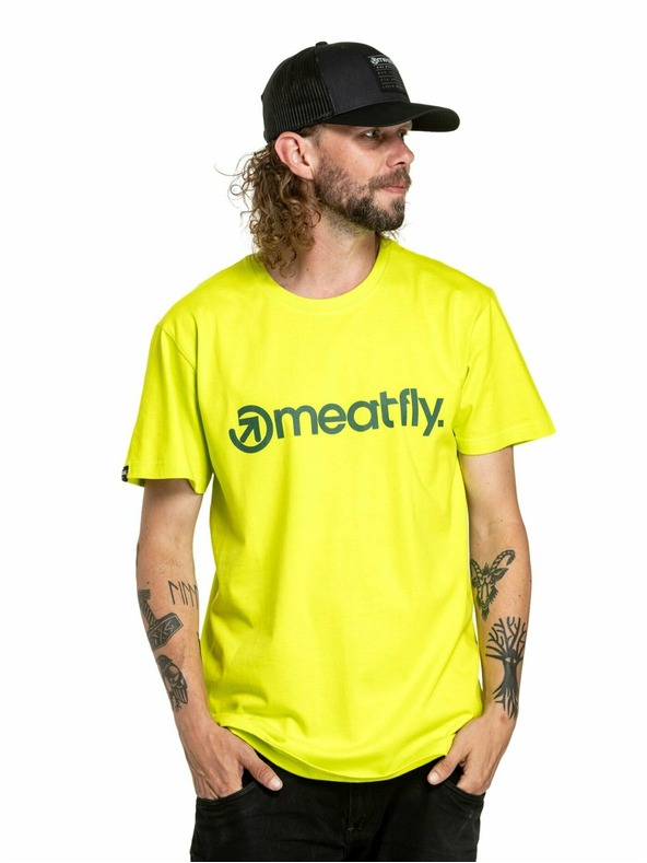 Meatfly Meatfly t-shirt uomo MF Logo Safety Yellow | Giallo | Taglia