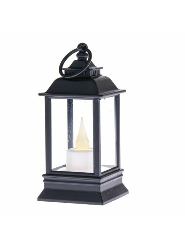 Casa de Engel Lanterna in plastica con candela LED, 0/240