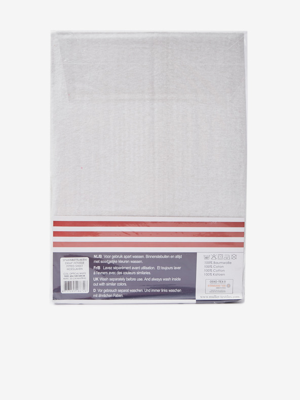 Good Morning 60 x 120 cm - Lenzuolo Good Morning in jersey elasticizzato bianco