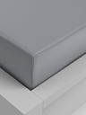 Kvalitex Lenzuolo in viscosa stretch 100x200cm grigio chiaro