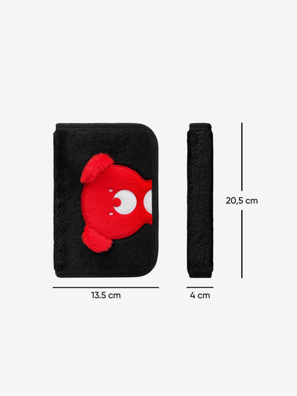 BAAGL  Astuccio scuola nero a un piano teribear Baagl