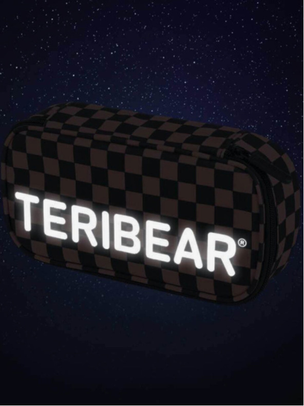 BAAGL  Astuccio scuola nero skate teribear Baagl