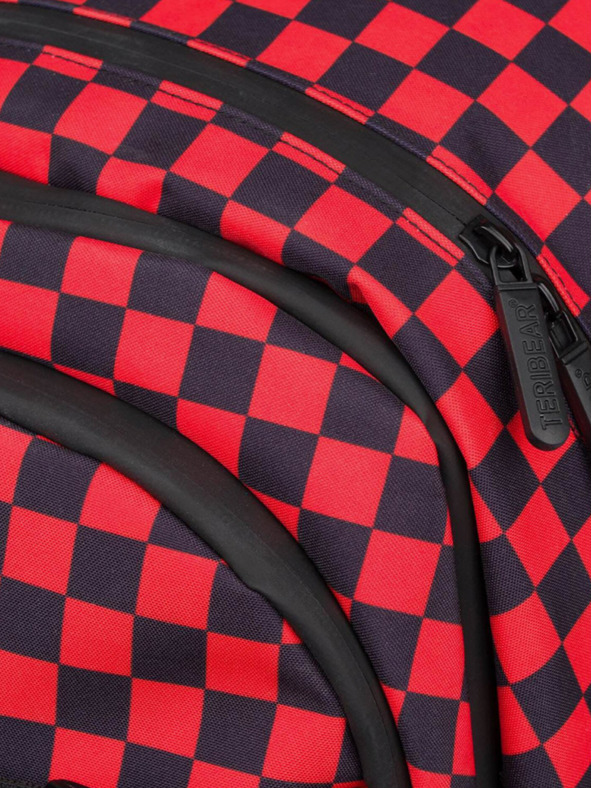 BAAGL  Zaino scuola rosso skate teribear Baagl