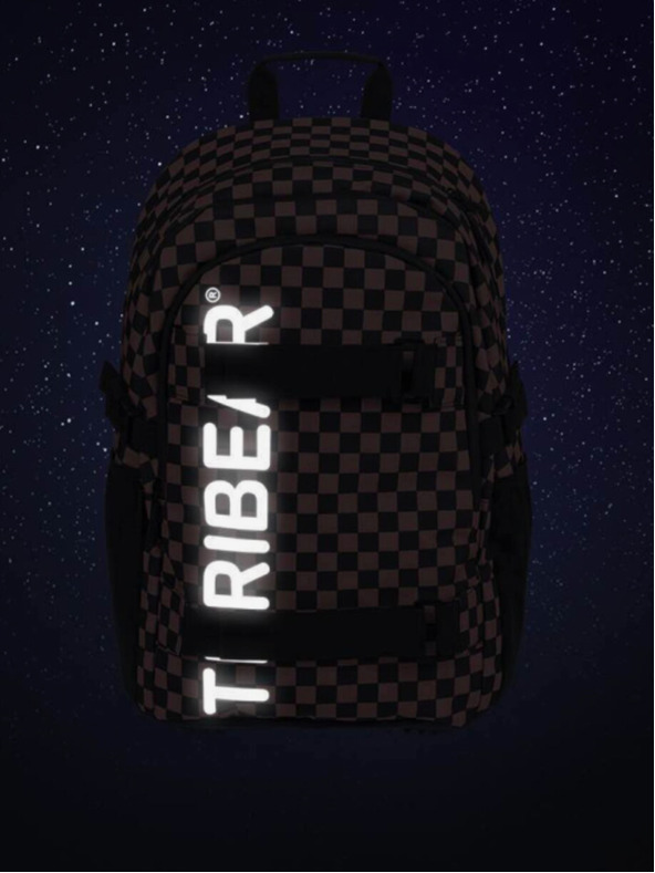 BAAGL  Zaino scuola rosso skate teribear Baagl