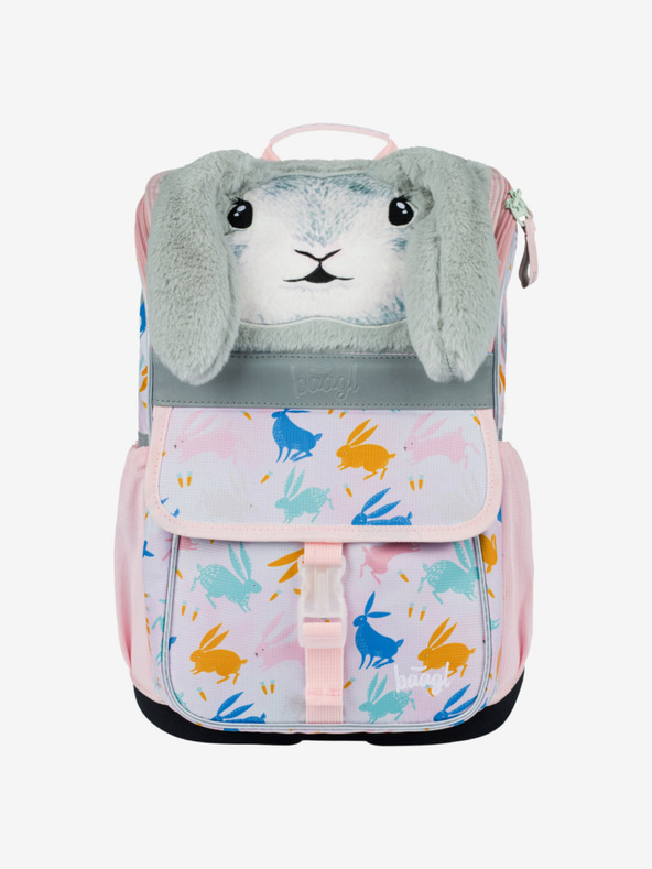 BAAGL  Zaino scuola beige Zippy Bunny Baagl