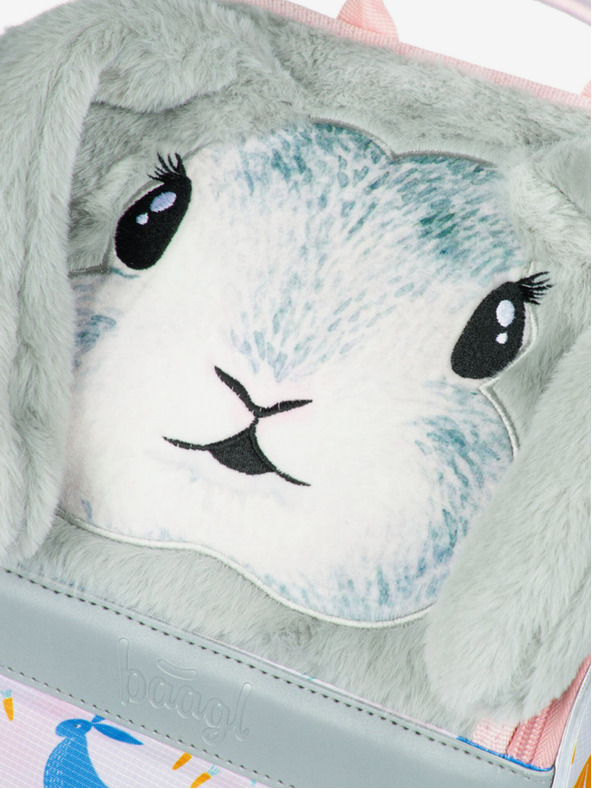 BAAGL  Zaino scuola beige Zippy Bunny Baagl