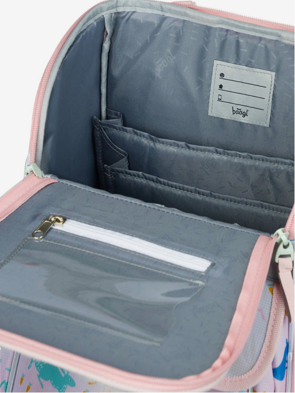 BAAGL  Zaino scuola beige Zippy Bunny Baagl