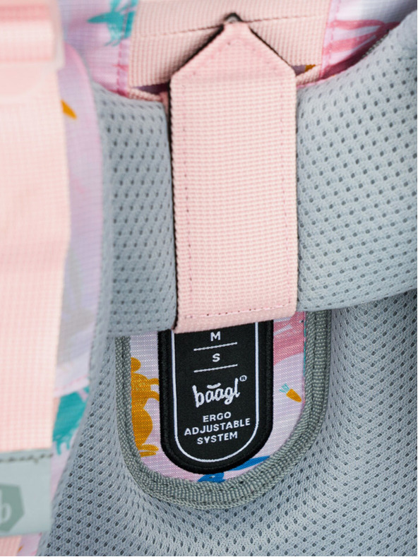 BAAGL  Zaino scuola beige Zippy Bunny Baagl