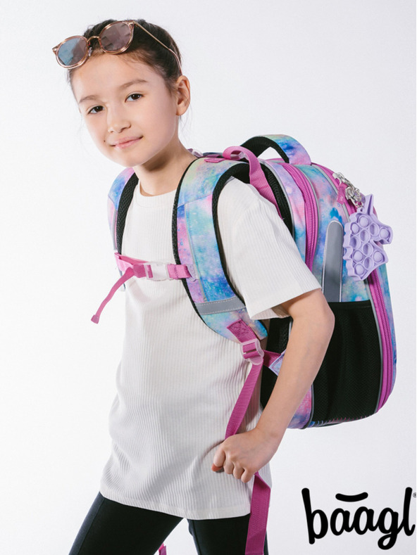 BAAGL  Zaino scuola rosa Baagl Shelly Unicorn