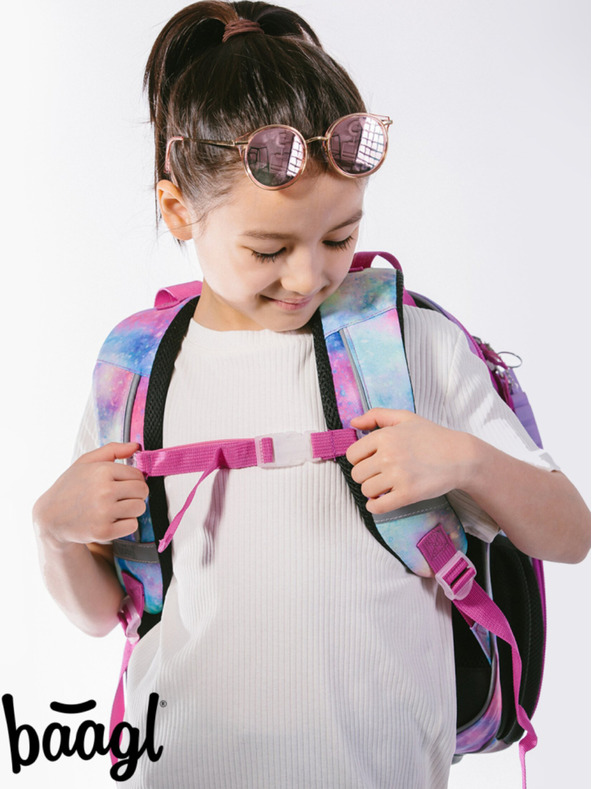 BAAGL  Zaino scuola rosa Baagl Shelly Unicorn