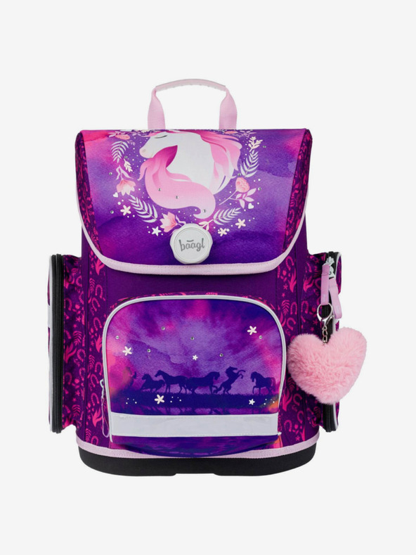 BAAGL  Zaino scuola viola Ergo Baagl Horse