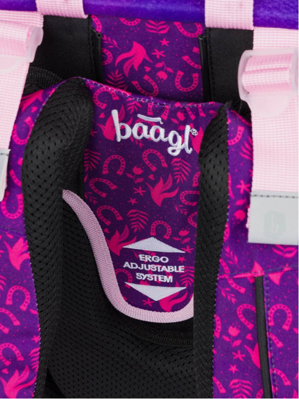 BAAGL  Zaino scuola viola Ergo Baagl Horse