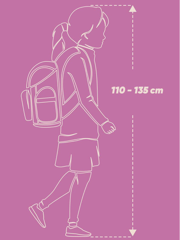 BAAGL  Zaino scuola viola Ergo Baagl Horse