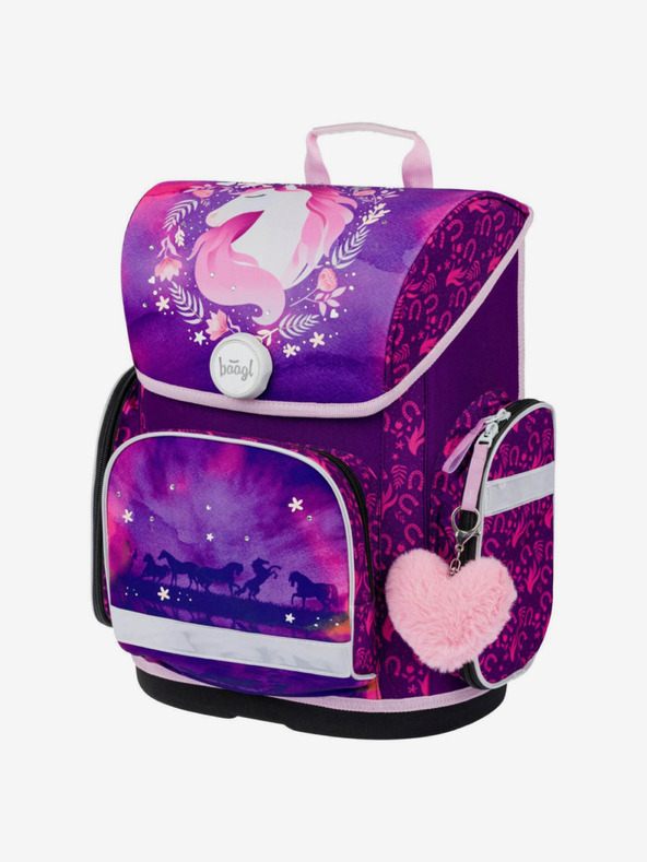 BAAGL  Zaino scuola viola Ergo Baagl Horse
