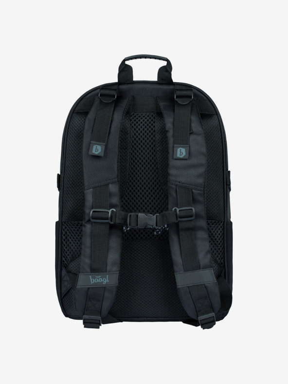 BAAGL  Set scuola nero - zaino, astuccio, borsa Baagl Skate Red