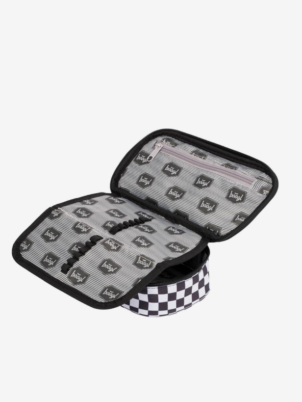 BAAGL  Set 3 skate ska nero: zaino, astuccio, borsa Baagl