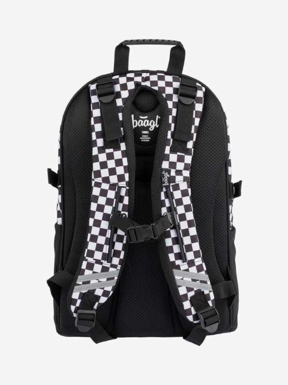 BAAGL  Set 3 skate ska nero: zaino, astuccio, borsa Baagl