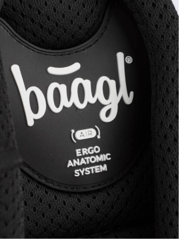 BAAGL  Set 3 skate ska nero: zaino, astuccio, borsa Baagl