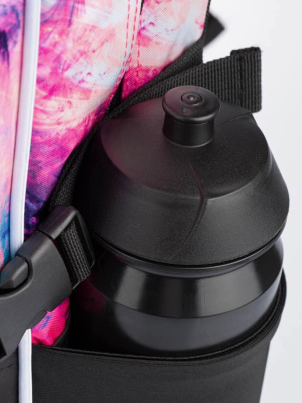 BAAGL  Rosa 3 set astratto: zaino, astuccio, borsa Baagl