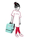 Reisenthel Zaino Reisenthel Backpack Kids Cats and dogs menta