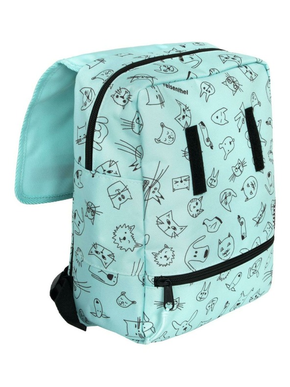 Reisenthel Zaino Reisenthel Backpack Kids Cats and dogs menta