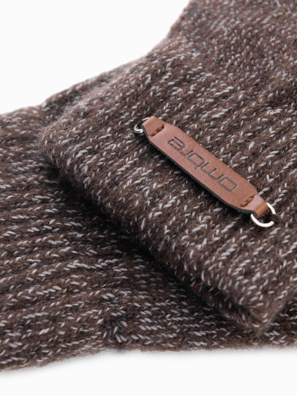 Ombre Clothing Guanti da uomo in maglia con lana Ombre Clothing