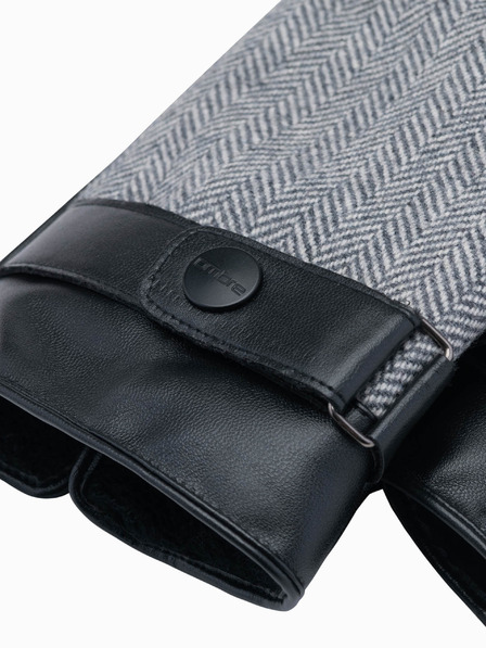 Ombre Clothing Guanti eleganti da uomo in misto lana Ombre Clothing